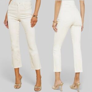 L'Agence High Rise‎ Tati Crop Micro Bootcut Jean in French Vanilla Women's 29